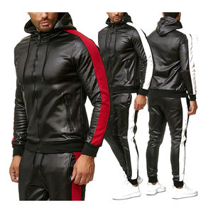 Conjunto de chándal de 2 piezas de invierno para hombre, Sudadera con capucha y chándal, traje deportivo Atlético informal para correr, transpirable, de secado rápido - Product Image 4