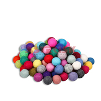 Asterisk Nepal 2024 Nouveau Design Boules de feutre 100% laine 1cm Ornements pour artisanat DIY Décoration intérieure Feutrage humide Vente Noël/Halloween