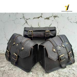 กระเป๋าพาดเบาะมอเตอร์ไซค์,กระเป๋าหนังสีดำ3ใบ - Product Image 2