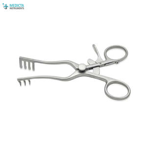 <strong>Wests</strong> Self Retaining <strong>Retractor</strong> 14cm Length - 3 x 4 Sharp Prongs - Prong Depth 18mm - Product Image 3