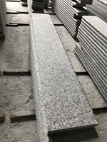 Prix de gros Bandes de marches d'escalier en granit gris pour l'extérieur G603 Marchepieds de marches en granit thermique sel et poivre