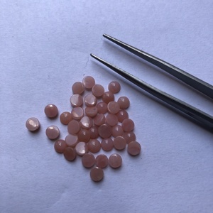 Cabujón calibrado suelto con parte posterior plana redonda de ópalo Rosa Natural de 4mm Tienda en línea al por mayor al mejor precio de la tienda en línea del proveedor - Product Image 3