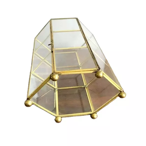 กล่องทอง3ชั้นกระจก Curio กล่อง - Product Image 4