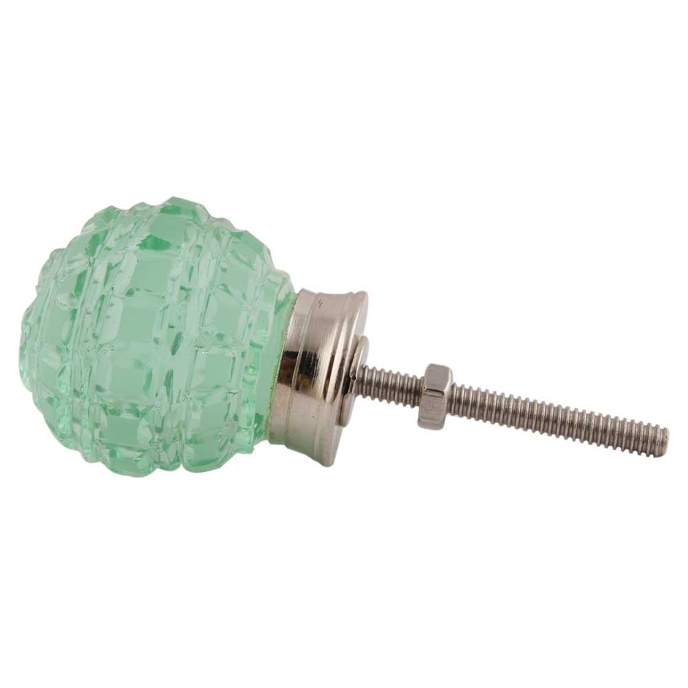 Wholesale Mint Green Glass Round Drawer Knobs - GFK-131 Wholesale Mint Green Glass Round Drawer Knobs - GFK-131