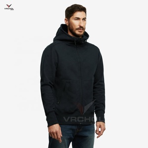 Sweat-shirts à capuche grande taille personnalisés pour hommes, anti-rétrécissement, sweatshirts en tricot uni, logo personnalisé, impression, broderie, OEM solide - Product Image 2