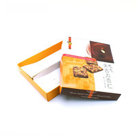 Boîtes en papier recyclé personnalisées avec couvercle et fond, gaufrées, enduites UV, résistantes à la graisse, de qualité alimentaire, pour chocolats, sushis, cadeaux