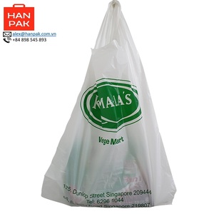 Chaleco de supermercado maneja bolsas camiseta compras bolsas de plástico hechas en Vietnam diseño personalizado - Product Image 5
