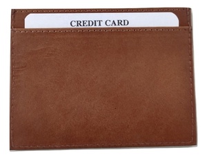 Porte-cartes en cuir véritable pratique pour le stockage des cartes de crédit - Product Image 1