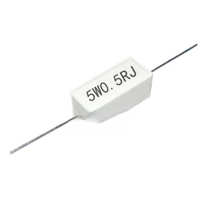 Résistance céramique horizontale SZWXW, résistance au ciment 5W0.5RJ, précision 5%, 5W 0.5 <span class=keywords><strong>ohm</strong></span> 05J - Product Image 1