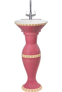 Lavabo ผ้าอนามัยทำจากเซรามิกสำหรับห้องน้ำ,อ่างล้างหน้าหินหินอ่อนสีเทาธรรมชาติอ่างล้างหน้าโต๊ะอ่างล้างหน้า - Product Image 5