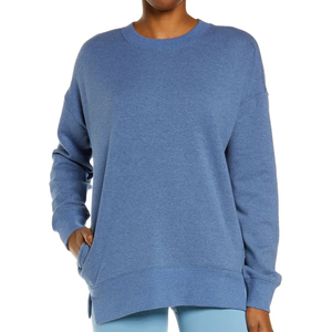 Sudadera de Forro Polar de Algodón con Cuello Redondo, Holgada, Impermeable, Casual, de Manga Larga para Mujer - Product Image 4