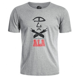 Camisetas para hombre de cuello de manga corta transpirables de punto con estampado personalizado de calidad superior al por mayor promocionales - Product Image 1