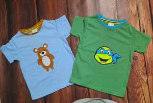 Recién llegado, 100% camisetas de algodón suave para niños, camisetas de bebé lisas informales de manga corta con estampado personalizado para niños - Product Image 5