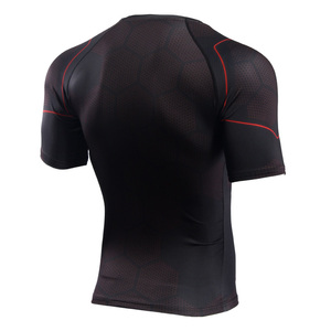 Chemises de compression pour hommes à manches courtes, rashguard MMA, t-shirts élastiques pour la musculation - Product Image 4