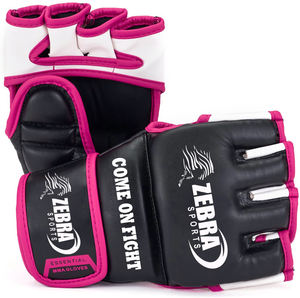 2023 nouveaux gants MMA en cuir PU de haute qualité personnalisés gants d'entraînement demi-doigt conception en gros gants UFC à la main - Product Image 1