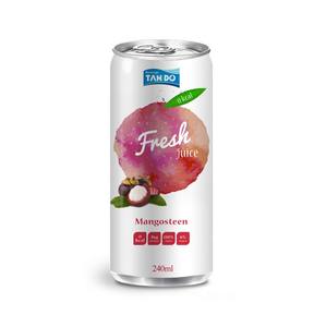 Canette mince en aluminium de haute qualité de 250ml jus de fruits et de légumes frais boisson aromatisée au mangoustan avec marque privée - Product Image 5