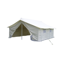 Tente de camping familiale en toile 3x4m, norme ISO, pour extérieur, imperméable, quatre saisons, une chambre, pour situations d'urgence et catastrophes - Vente en gros