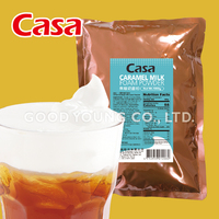 Buena Casa de té joven, leche de burbujas, ingredientes para té Boba, leche de caramelo, espuma en polvo