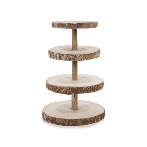 Soporte para Tartas de 4 Niveles de Madera y Metal, Soporte para Servir Tartas en Casa, Hoteles y Restaurantes, Exhibición de Postres - Product Image 6