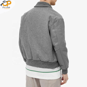 แจ็กเก็ตขนสัตว์แท้คอปกตั้งสำหรับผู้ชายเสื้อแจ็กเก็ตฤดูหนาว - Product Image 4