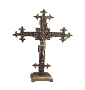 Croix religieuse décorative en Aluminium, décorations murales en métal pour la maison, décoration murale suspendue en métal religieux - Product Image 6