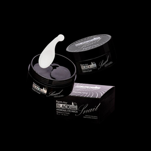 Patchs Hydrogel pour les Yeux à l'Escargot Noir FARMSTAY - Cosmétique Fabriqué en Corée - Élimine les Cernes Algues Marines Anti-Rides Anti-Âge Vegan - Product Image 4