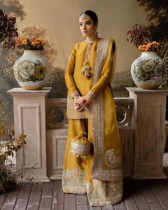 NEW--TRENDY--EMBROIDERY ใน KAMEEZ ยาวกางเกงสไตล์ WITH--HAND--ZARDOZI ทำงาน-สำหรับปาร์ตี้/ฐานรายวัน = 2021 - Product Image 1