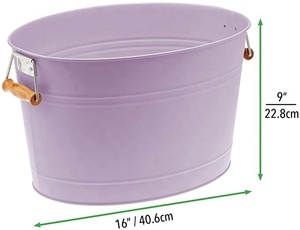Metal Bottle <b>Cooler</b> Decorative <b>Drinks</b> Chiller with Handles Tub for Wine Beer Champagne or Soft <b>Drinks</b> and fully customizable. - Product Image 6