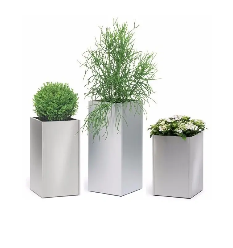 Aluminium Decoratieve Plantenbakken Indoor Outdoor Grote Decoratieve Plantenbakken