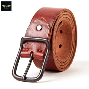 Ceinture en cuir gaufré pour hommes, noire et marron, personnalisée, vente en gros, collection - Product Image 4