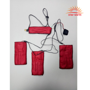 Módulos y almohadillas calefactoras de fibra de carbono personalizables, lavables, inteligentes, con alimentación USB de 5V para ropa, chaquetas y abrigos con calefacción. - Product Image 6