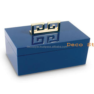 Blue Lacquer Jewelry <b>Box</b> - Product Image 1