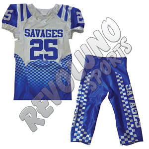 Uniforme de Football américain Sublimé Personnalisé Vente Directe D'usine Uniforme de Football Américain Pakistan - Product Image 6