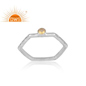 รอบตัดเอธิโอเปียโอปอลพลอยแหวนวิจิตร925เงินหกเหลี่ยมออกแบบแหวนเงินเครื่องประดับผู้ค้าส่ง - Product Image 2