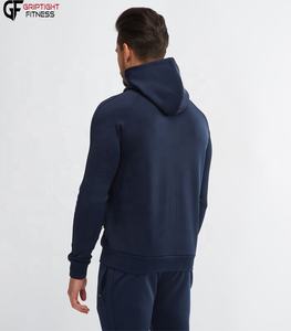 Conjunto de chándal de 2 piezas para hombre, chándal informal con cremallera completa, sudadera con capucha de bloque de color, trajes para correr - Product Image 3