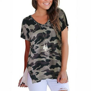 Breathable Women Camouflage Print t <b>Shirt</b> New Style Camo t <b>Shirts</b> for Girls with High Quality Material and Custom Printing - Product Image 6