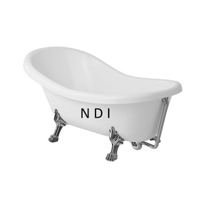 Baignoire de salle de bain à vendre baignoire en cuivre noir Antique extérieur en laiton griffe jambes alimentaires baignoire de luxe sur pied - Product Image 4