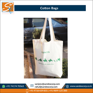 Bolsa impresa de gran calidad a precio de fábrica para uso en el mercado Bolsas de compras de algodón cardado 100% para la venta Fabricante en India - Product Image 3
