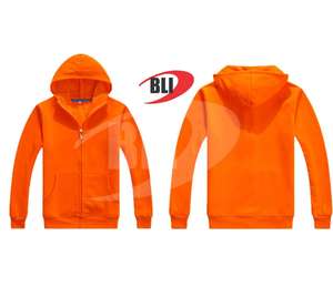 Ropa deportiva de lana de algodón Uso regular Causal Manga larga Zip Up Hoodie Slim Fit Personalizaciones Logo Sudaderas con cremallera para hombres - Product Image 3