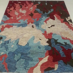 Alfombra Moderna de Lana y Viscosa, Tufted a Mano, Acolchada, Antideslizante, para Sala de Estar, Dormitorio y Área de Juegos Infantiles - Product Image 2