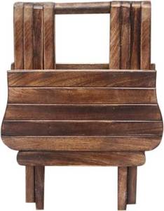 Taburete plegable de madera con mango - Product Image 6