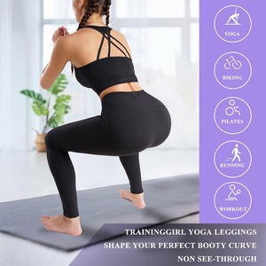 Outdoor Sports Fitness Wear Breathable High Waisted Butt Lifting Seamless Women <b>Leggings</b> <b>With</b> <b>Pockets</b> - Product Image 5