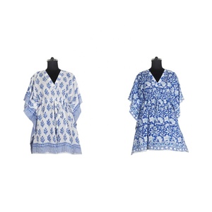 Nouveau femmes court Caftan 2025 main bloc imprimé caftan à la main indien Caftan Abaya caftan Caftan arabe Jalabiya dubaï mode - Product Image 1