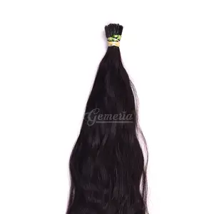 Raw Bergelombang I Tips Rambut Alami Kutikula Selaras 100% Pita Virgin Remy Dalam Sampel Tarik Ganda 1B dan #2 Ekstensi Rambut Warna