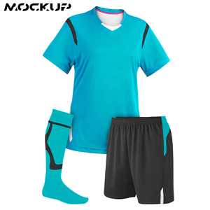 Maillots de football unisexes personnalisés, uniformes de football respirants à manches courtes, kits d'entraînement et de compétition - Product Image 6
