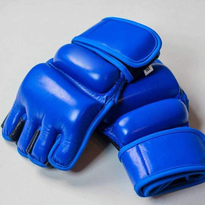 Gants de boxe demi-doigt sur mesure de haute qualité PU et cuir de vachette tailles 8oz et 12oz pour l'entraînement et le combat - Product Image 5