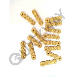 Correas de hombro cómodas charreteras de color dorado personalizadas para uniformes con espalda negra Popular para muchos usos - Product Image 3