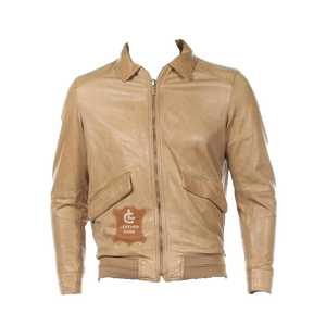 Comfortable Camel Leather Jacket In Fashionable Styles New Selections Arrivals Alibaba Com