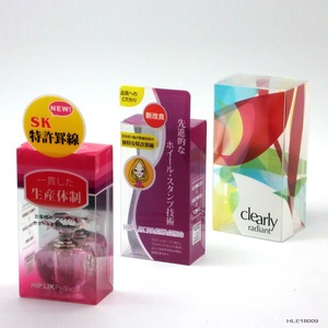 Recycled PP box sustainable packaging box offset printing and silkscreen post-consumer PET clear plastic box