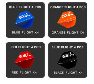 Accesorios para dardos de plástico negro, Ideas de regalo de Navidad, venta al por mayor, 4 Uds. - Product Image 6